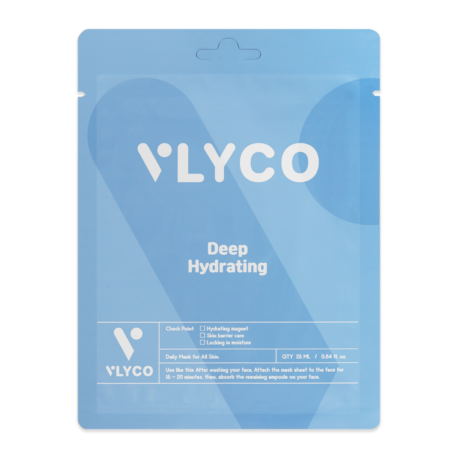 Hyaluronic Acid Face Sheet Mask by VLYCO - Korean Skincare.